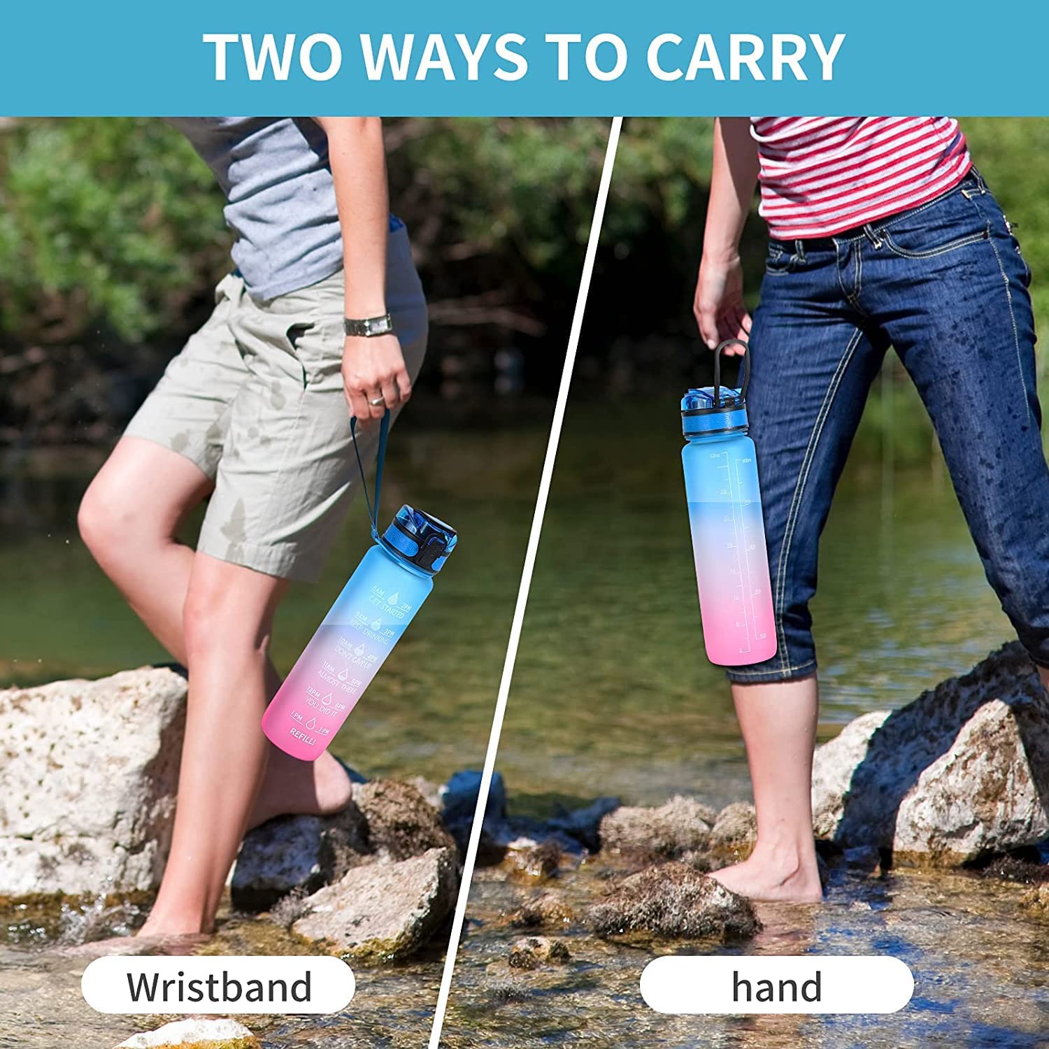 0325 Motivational Water Bottle with Straw & Time Marker, BPA-Free Tritan Portable Gym Water Bottle, Leakproof Reusable, Special Design for Your Sports Activity, Hiking, Camping DeoDap 0325 Motivational Water Bottle with Straw & Time Marker, BPA-Free Tritan Portable Gym Water Bottle, Leakproof Reusable, Special Design for Your Sports Activity, Hiking, Camping DeoDap